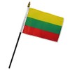 Quality Standard Flags One Dozen Lithuania Stick Flag, 4 by