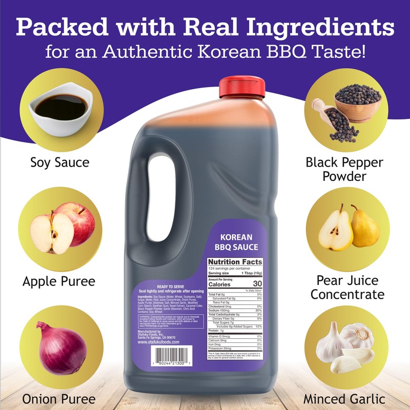 Otafuku Korean BBQ Bulgogi Sauce Marinade, Restaurant Bulk Size -