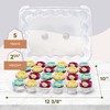 24 Compartment Mini Cupcake Containers, Set of 5 Disposable Plastic