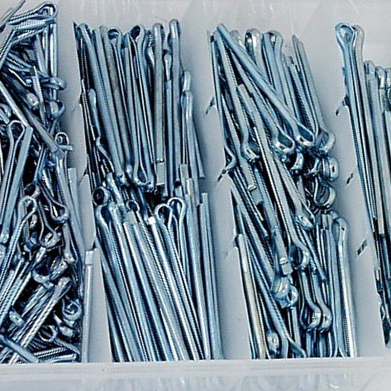 Dapetz ® 500pc Cotter Pin Assortment Set Kit, R Clips