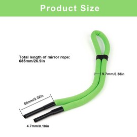0XBIT Glasses Strap, Pack of 5 Glasses Strap, Floatable, Adjustable Glasses Strap, Sports, Sports and Leisure Glasses Straps, Suitable for Running, Swimming, Rowing and Other Sports, black