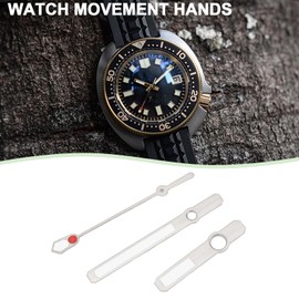eMagTech 1Set Watch Movements Hands Silver Compatible with Seiko 6105 Compatible with Seiko Movements NH35 NH36 7S26 7002 Precision Replacement Hands Watch Repair Kit