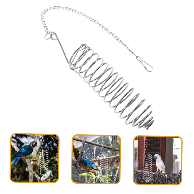 BESPORTBLE Bird Feeder Hanging Fork for Parrots Durable Vegetable Fruit