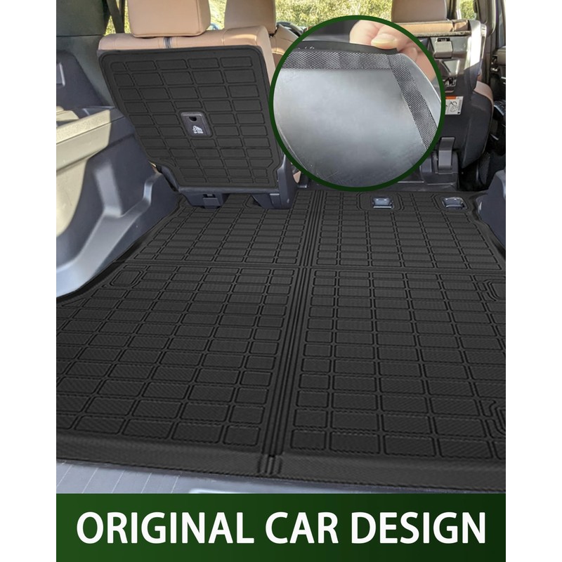 CaBYbigG Cargo Mat with Backrest Cover Cargo Liners for Toyota