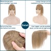 SEGO 100% Remy Human Hair Toppers with Bangs for Women