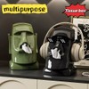 Xuirihusi Moai Tissue Box Holder with Headphone Holder, Suitable for