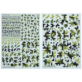 Waterslide Decals - Digital Forest Camo