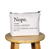 PYOUL Introvert Friend Gift Nope Definition Makeup Bag The Word