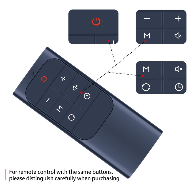 ZWP Replacement Remote Control fit for Dreo Space Heater DR-HSH001