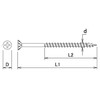 DAIDOHANT 10176913 Shaft Fine Course Thread (Nominal Diameter d) 1.3