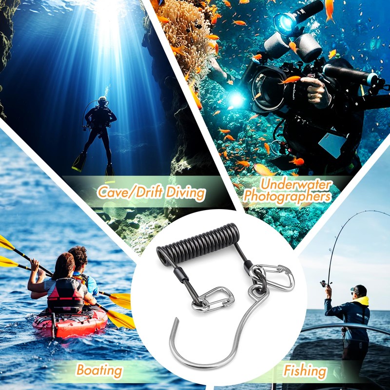 OVOVFANY Scuba Diving Reef Hook, 316 Stainless Steel Single Reef