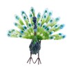Metal Peacock Statue Realistic Easy DIY Assembly Beautiful Peacock Statue