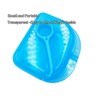 Orthodontic Retainer Case with Vent Holes - Transparent Blue