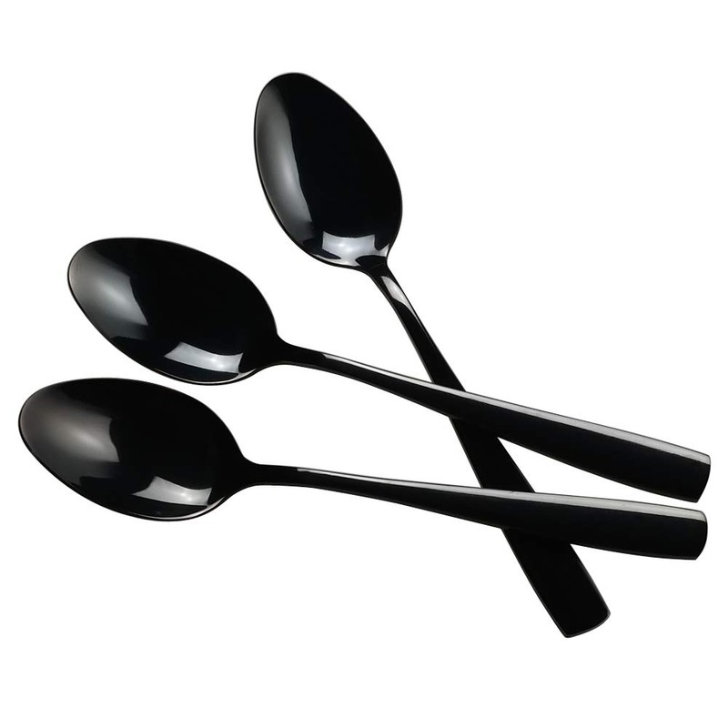 Neadas Black Stainless Steel Table Spoons - Stainless Steel Spoons