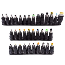 34-Piece x Universal Power Supply 5.5 x 2.1 mm AC DC Plug Kit DC Plug Suitable for Notebook, Computer and Audio, TV, etc