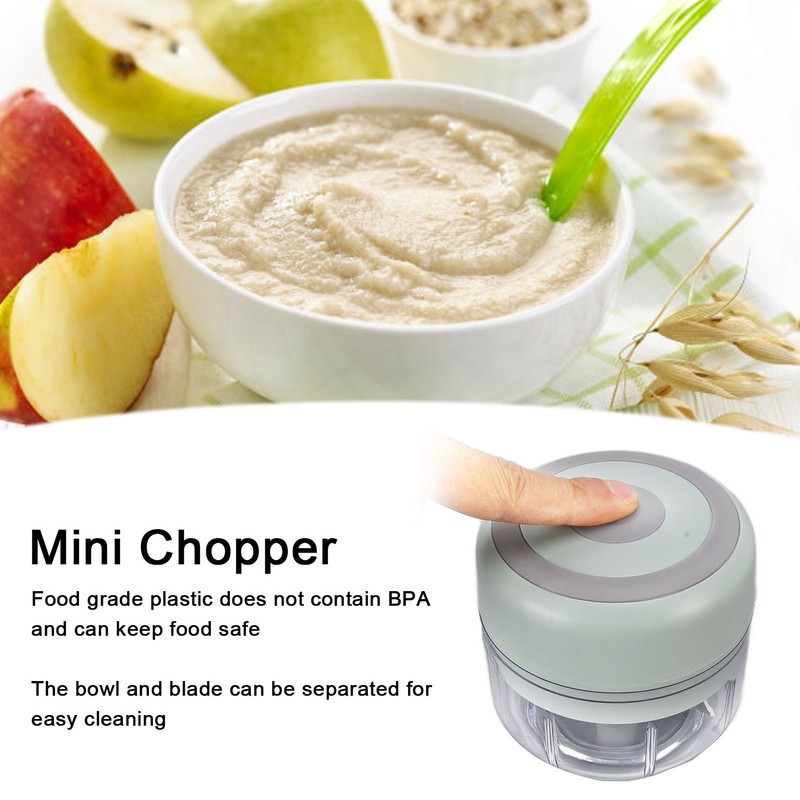 Mini Chopper Durable Electric 100ml Capacity Quickly Chopping Portable Grinder