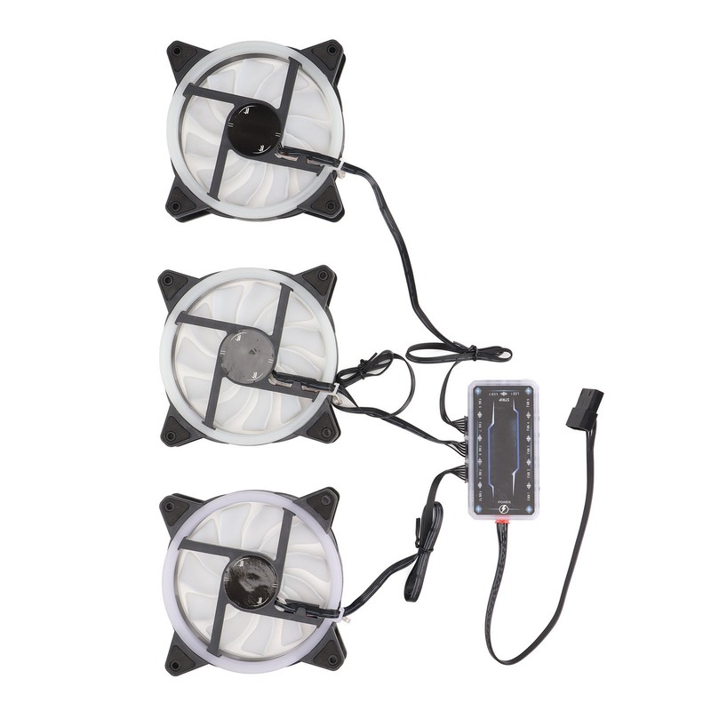 CPU Fan 11 Blades RGB Colorful Enhanced Frame Design Shockproof
