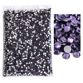 Blinginbox Flatback Rhinestones Bulk,14400pcs Crystal Round Loose Gemstones Glass Rhinestones for Crafts Makeup Nail Art Clothes Shoes DIY Decorations(SS16,3.8-4.0mm,Tanzanite)