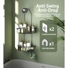 WXCGX Hanging Shower Caddy Over Shower Head: Height Adjustable Large