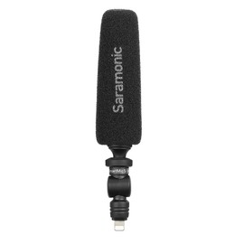 Saramonic Unidirectional Micro-Shotgun Microphone with Lightning for Apple iPhones and iPads for Videos, Vlogging, Live Streaming, Social Media Updates and More (SmartMic5 Di),Black
