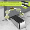 CDBOVID Metal Door Stop, Premium Rubber Heavy Door Stopper, Wedge