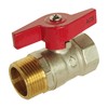 Somatherm For You 1372-12A YOU-12/17 Male/Female Ball Valve-Butterfly Lever-Standard Passage,