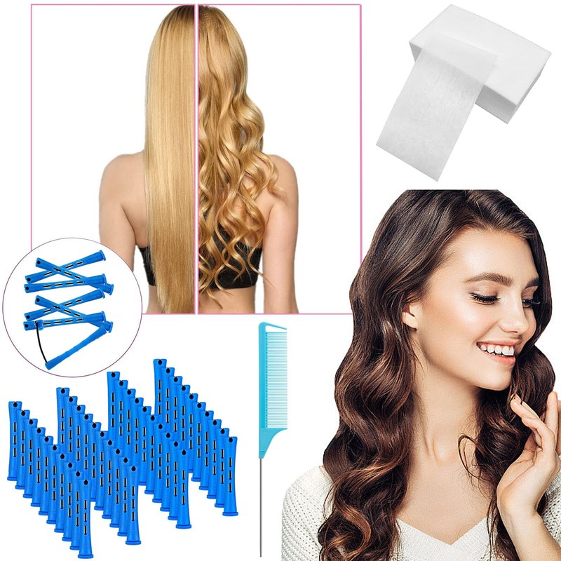 40 PCS Perm Rods 30 PCS Perm Papers Rat Tail