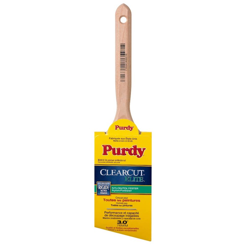 Purdy 144152830 Clearcut Elite Glide Trim Brush, 3 inch, Light
