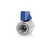 QWORK Mini Ball Valve, 4 Pack 1/4" NPT Female and