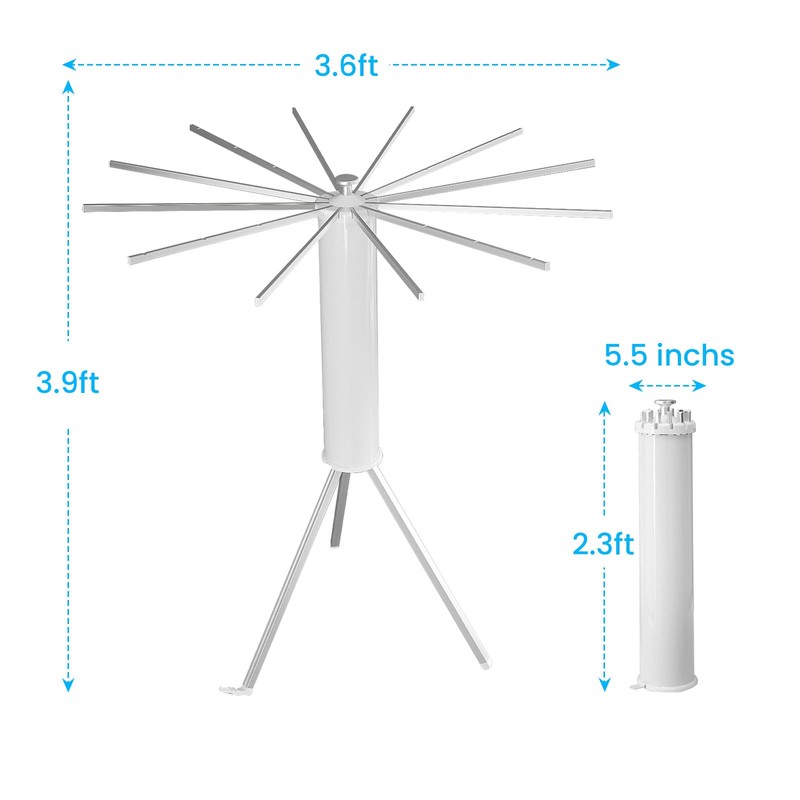 JOOM Tripod Clothes Drying Rack, Garment Rack Portable and Foldable