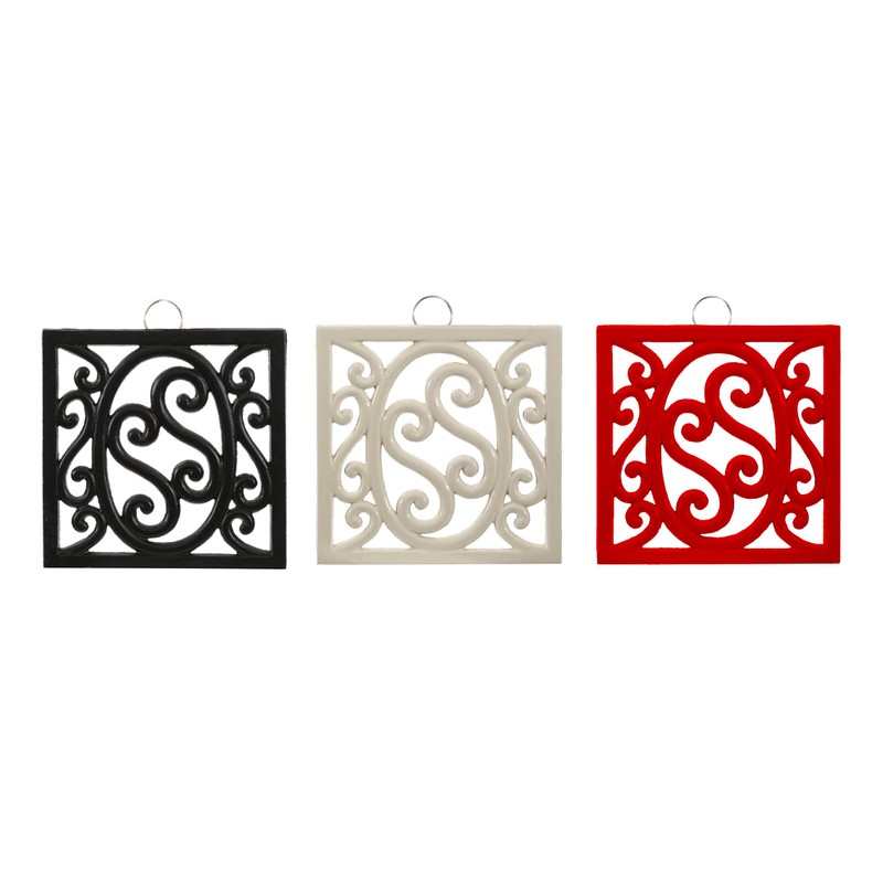Premier Housewares 812118 Cast Iron Trivet - Red, H2 x
