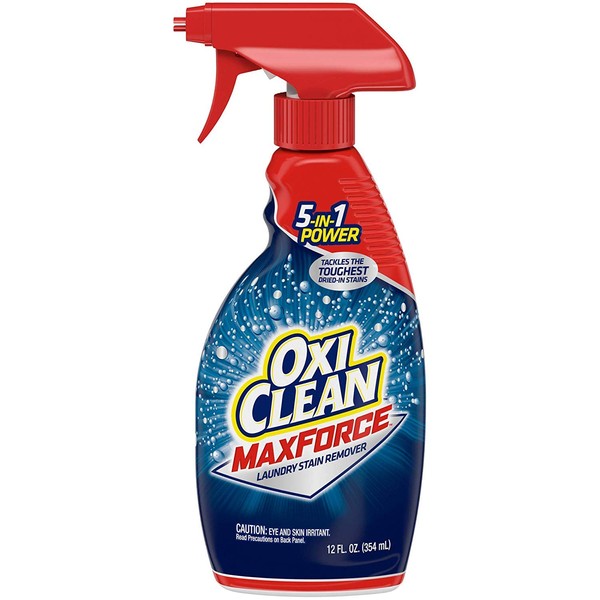 Max Force Laundry Stain Remover, 12oz Spray Bottle