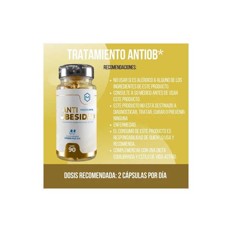 Suplemento Antiob Control De Sobre Peso Mesocaps 90 Cápsulas