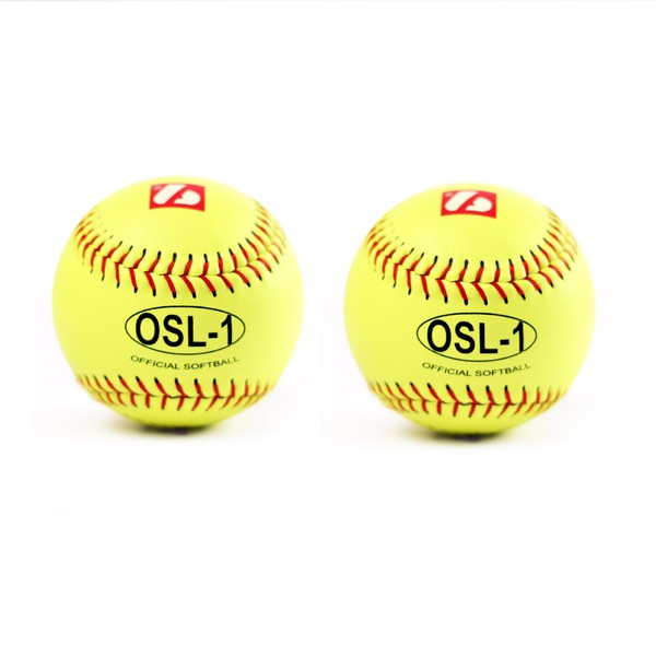 OSL-1 high Competition softballs Set , Size 12'', 2 Pieces