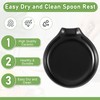 Irenare 8 Pcs Ceramic Spoon Rest for Stove Top 3.74