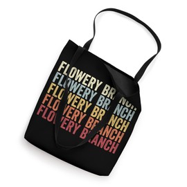 Flowery Branch Georgia Flowery Branch GA Retro Vintage Text Tote Bag
