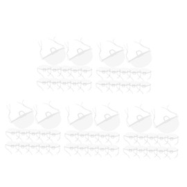 LABRIMP 5sets Facial for Restaurants Chef Nose Cover Comfortable Durable Plastic Mask 20pcs*5