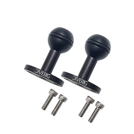 nitescuba Soporte de bandeja de mango subacuático, aleación de aluminio, doble mano, estabilizador de luz de vídeo para cámara de buceo, cualquier otra cámara con agujero de tornillo de 1/4 pulgadas