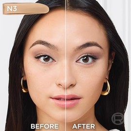 L'Oreal Paris True Match Super-Blendable Foundation, Medium Coverage Liquid Foundation Makeup with SPF 17, N3, Light Medium, 1 Fl Oz