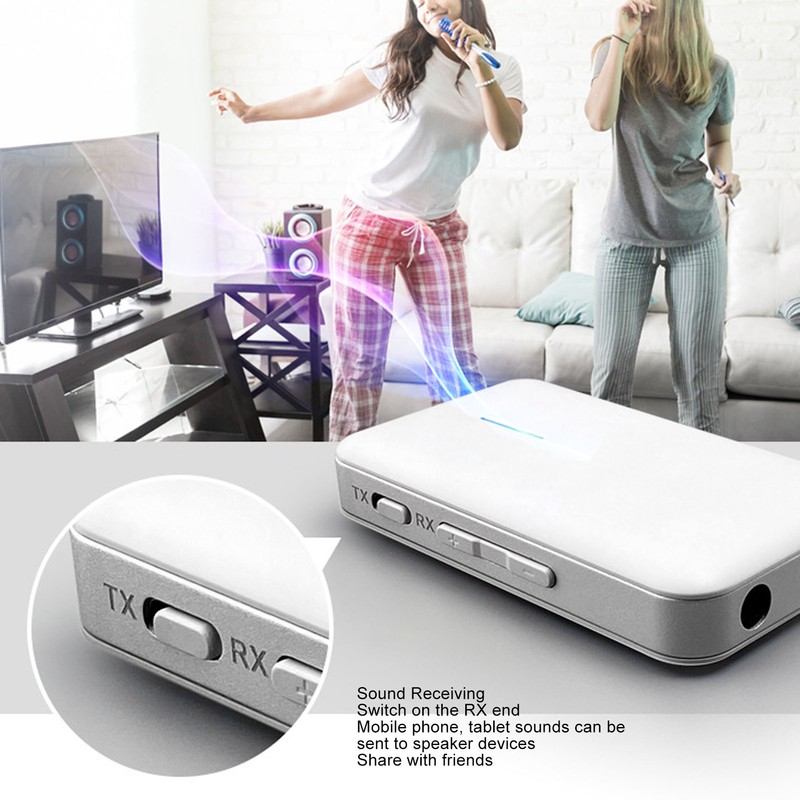 AUX Bluetooth Transceiver 3.5mm Stereo Support Memory Card 2 in