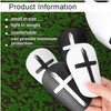 WADY Black and White Cross Protective Soccer Shin Pads Mini