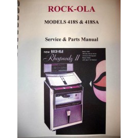 Rock-ola Model 418S & 418SA Service & Parts Jukebox Manual