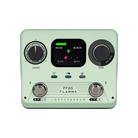 FLAMMA FF20 Looper Pedal Drum Machine, 2 in 1 Drum Looper Guitar Loop Pedals Green