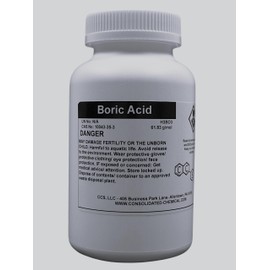CCS CONSOLIDATED CHEMICAL & SOLVENTS Boric Acid 99.9% - Premium Multipurpose Cleaner - Kitchen Cleaner, Laundry Stain Remover and Deodorizer, Manufacturing - Industrial Grade Strength - 250g