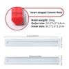 BOOWAN NICOLE Heart Silicone Column Embed Molds for Soap Making,
