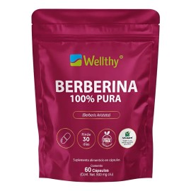 Wellthy Berberina 60 Cápsulas Berberis Aristata 500mg C/u Sin Sabor