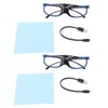 DLP-Link 3D Active Shutter Glasses, Left and Right Eye Rotation,