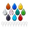 GOLDENHAITAI 10pcs Crystal Suncatchers Multi, Hanging Crystals Glass Chandelier Prisms