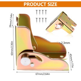 4 Pcs Self Locking Foldable Hinges, Self Locking Hinge Extension Support, Folding Table Legs Lock Extension Folding Shelf Brackets Table Brackets for Workbench Desktop Expansion