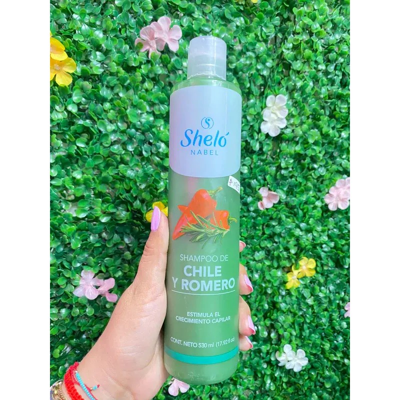 Shampoo Chile Romero Sheló Nabel Anticaída Crecimiento 2pz